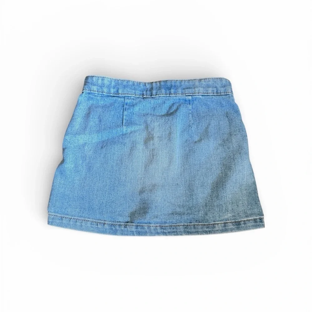 Old Navy Girls Jean Denim Button Front Mini Skirt S 6-7